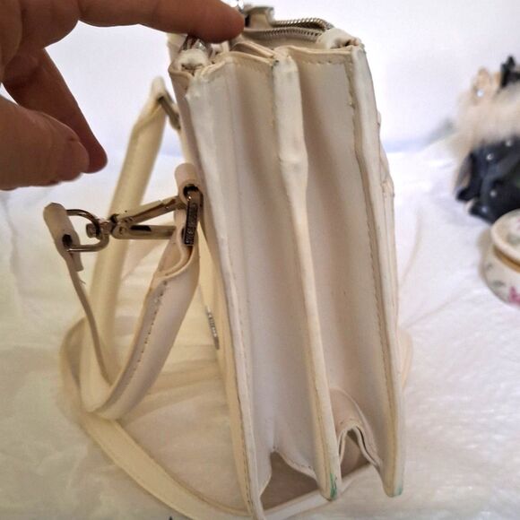 A Steve Madden Women's Crossbody Handbag Faux Leather and Suede Office Evening - Picture 3 of 14